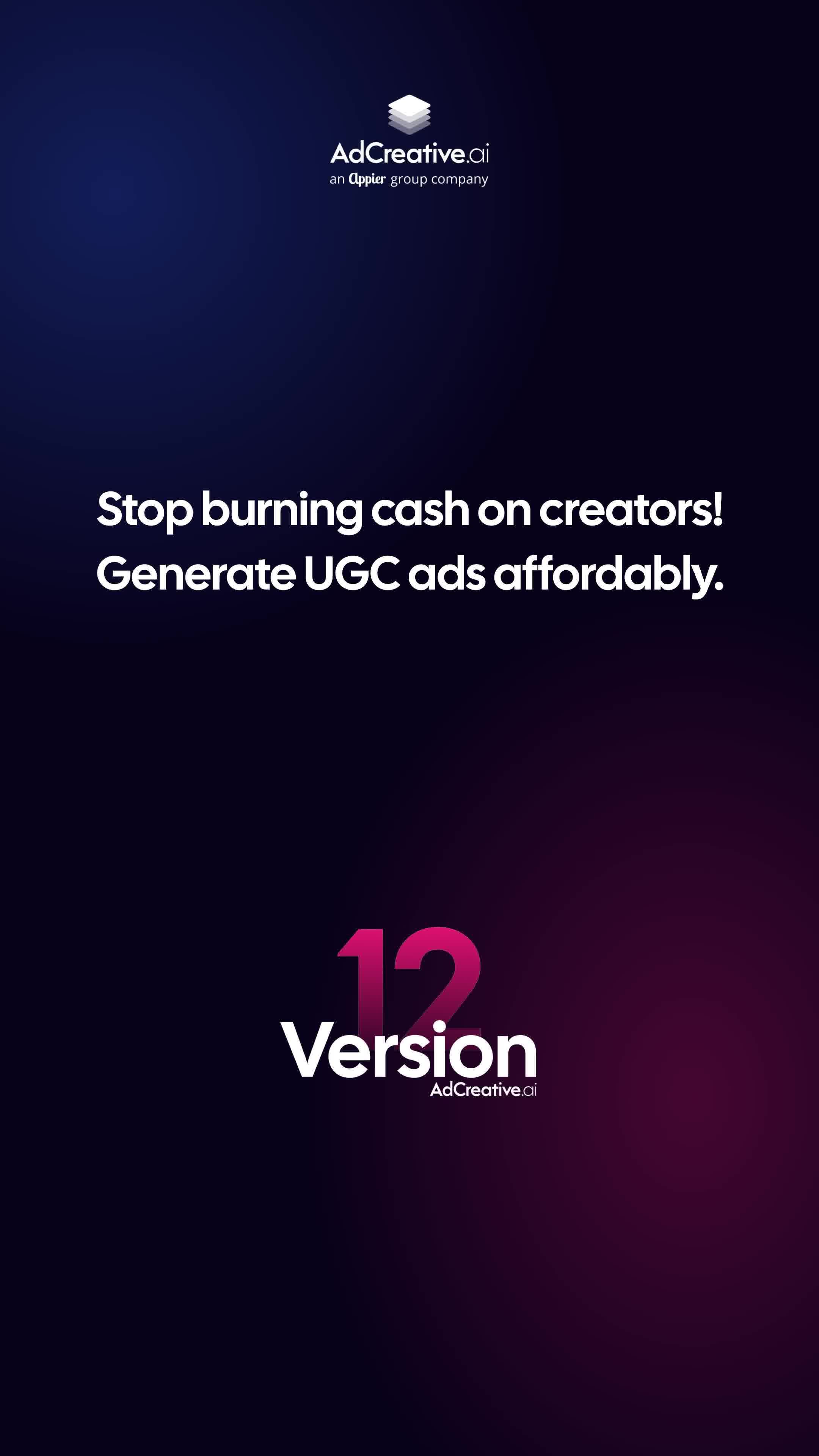 AdCreative.ai Meta ad: the same "they said this video cost $500" hook, a second execution